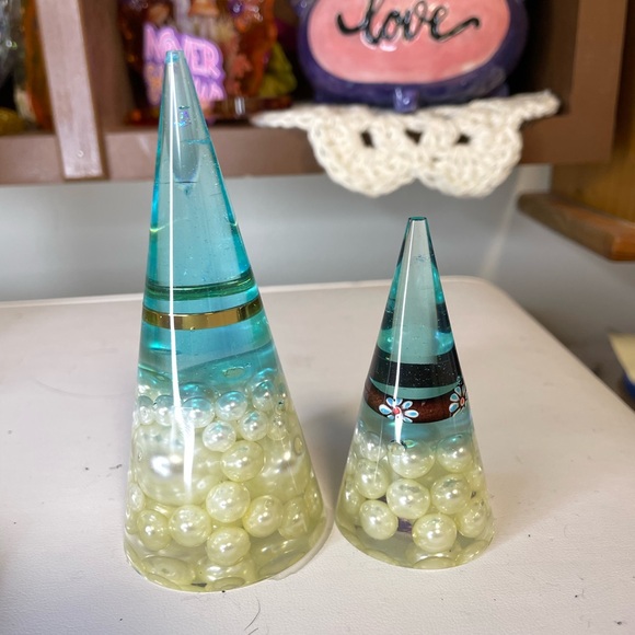 Set of 2 Ring stands, handmade recycled jewelry. Rings not included - Picture 3 of 3